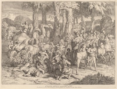 Semiramis na polowaniu na lwa autorstwa Gerard de Lairesse