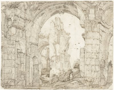 Ruïnes van de Therme van Caracalla, Rzym autorstwa Gerard ter Borch (I)