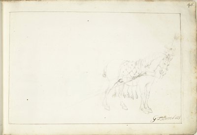 Koń w prawo autorstwa Gerard ter Borch (II) (signed by artist)