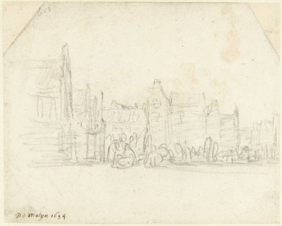 Grote Markt w Haarlemie autorstwa Gerard ter Borch (II)