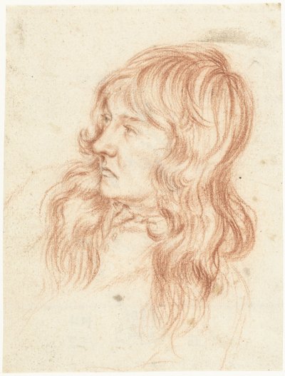 Głowa młodego mężczyzny po lewej autorstwa Gerard ter Borch (II)