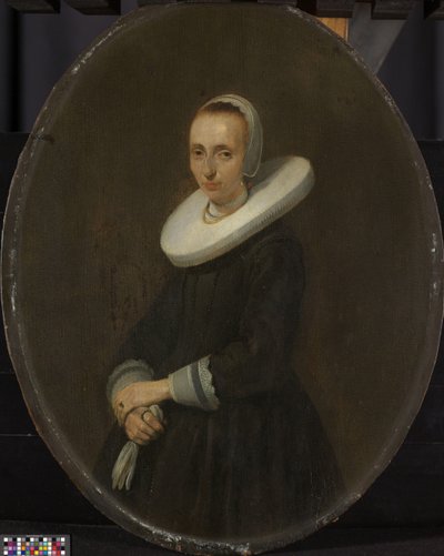 Johanna Bardoel (zm. 1667). Żona Gerarda Schalke autorstwa Gerard ter Borch (II)