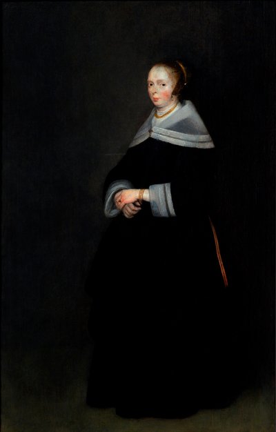 Duński:  Dameportræt Portret damy autorstwa Gerard ter Borch