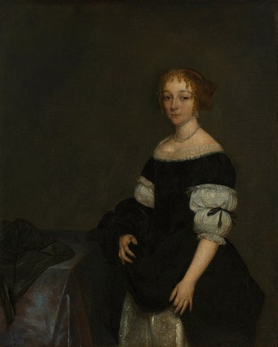 Portret Aletty Pancras (1649-1707). autorstwa Gerard ter Borch