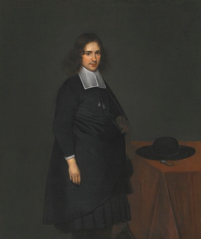 Portret młodego mężczyzny autorstwa Gerard ter Borch