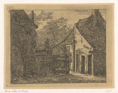 Farma ze stogiem siana Gospodarstwo w Pernisu autorstwa Gerardus Emaus de Micault