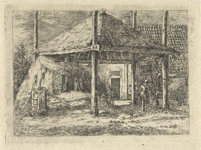 Stóg siana Dach stogu siana w Pernis autorstwa Gerardus Emaus de Micault