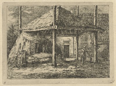 Stóg siana Dach stogu siana w Pernis autorstwa Gerardus Emaus de Micault