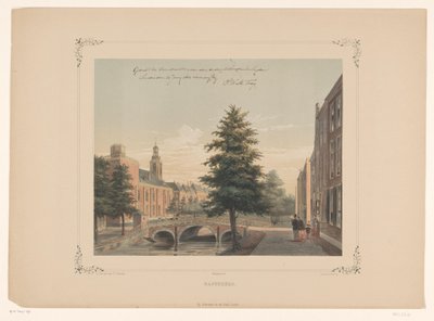 Widok na Rapenburg w Leiden Rapenburg (tytuł na obiekcie) autorstwa Gerardus Johannes Bos