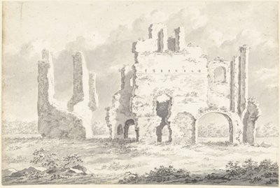 Ruiny opactwa Rijnsburg autorstwa Gerardus Johannes Verburgh