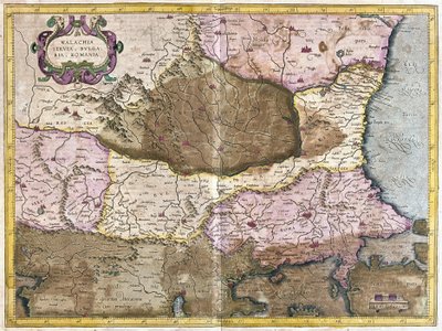 Bułgaria i Rumunia (grawerowanie autorstwa Gerardus Mercator
