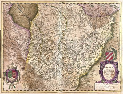Szampan, Francja (grawerowanie autorstwa Gerardus Mercator