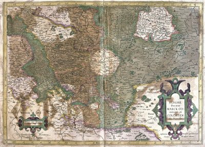 Kolonia, Waldeck (Hesja), Niemcy (Grawerowanie autorstwa Gerardus Mercator