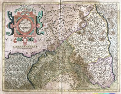 Anglia i Szkocja (grawerowanie autorstwa Gerardus Mercator
