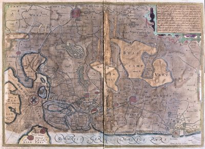 Flandria, Belgia (grawerowanie autorstwa Gerardus Mercator