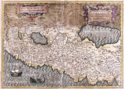 Ziemia Święta i Palestyna (grafika autorstwa Gerardus Mercator