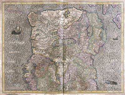 Irlandia autorstwa Gerardus Mercator