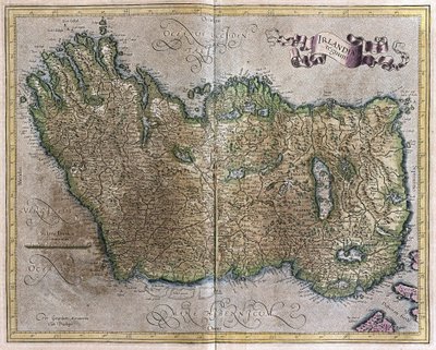 Irlandia autorstwa Gerardus Mercator