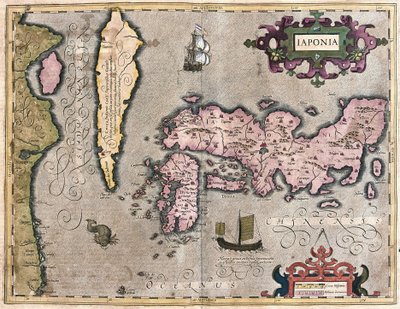 Japonia (grawerowanie autorstwa Gerardus Mercator