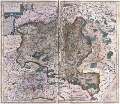 Litwa (grawerowanie autorstwa Gerardus Mercator