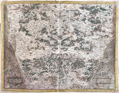 Lotaryngia, Francja (grawerowanie autorstwa Gerardus Mercator