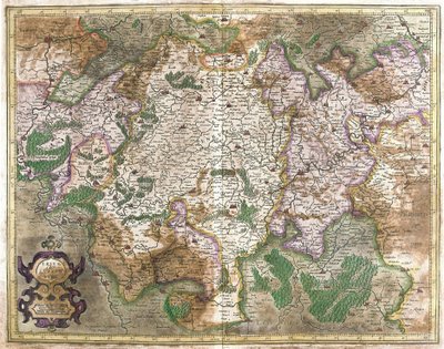 Luksemburg (grawerowanie autorstwa Gerardus Mercator