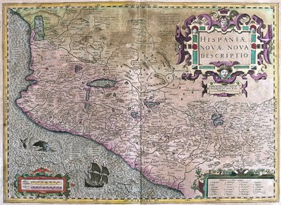 Meksyk (grawerowanie autorstwa Gerardus Mercator