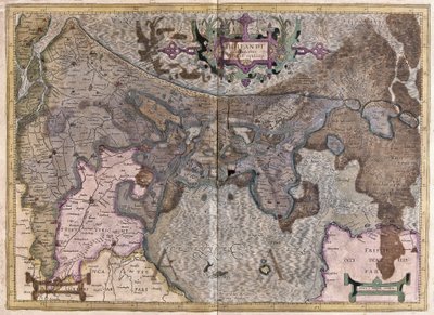 Holandia (grawerowanie autorstwa Gerardus Mercator