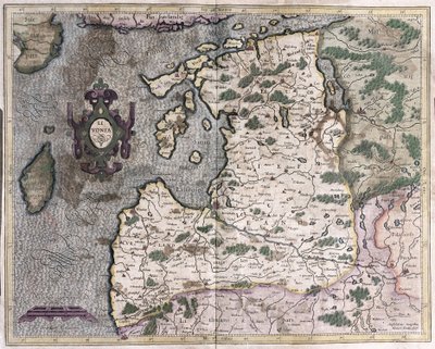 Region Północnego Bałtyku, Ryga, Łotwa (grafika autorstwa Gerardus Mercator