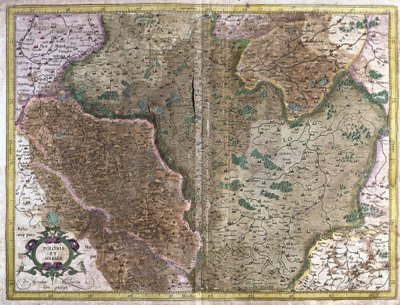 Polska (grawerowanie autorstwa Gerardus Mercator