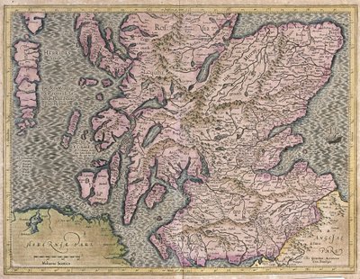 Szkocja, Wielka Brytania autorstwa Gerardus Mercator