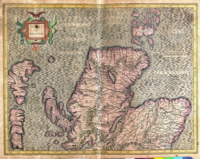 Południowa Szkocja, Wielka Brytania autorstwa Gerardus Mercator