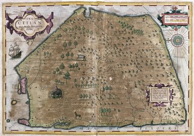 Sri Lanka (grawerowanie autorstwa Gerardus Mercator