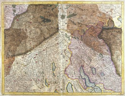 Szwajcaria (grawerowanie autorstwa Gerardus Mercator