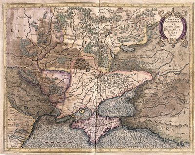 Ukraina i Krym (grafika autorstwa Gerardus Mercator