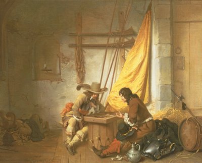 Żołnierze grający Tric-Trac, 1653 autorstwa Gerbrand van den Eeckhout