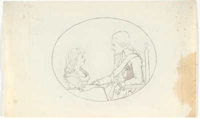 Książę koronny Fryderyk z księciem koronnym (Chr. VIII) autorstwa Gerhard Ludvig Lahde