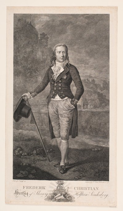 Frederik Christian, książę Szlezwiku autorstwa Gerhard Ludvig Lahde