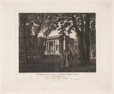 Domek Herkulesa w ogrodzie Rosenborg autorstwa Gerhard Ludvig Lahde
