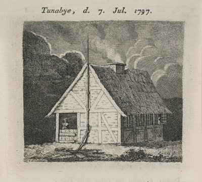 Dom z piorunochronem autorstwa Gerhard Ludvig Lahde