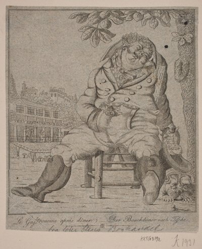 Gastronom po obiedzie autorstwa Gerhard Ludvig Lahde