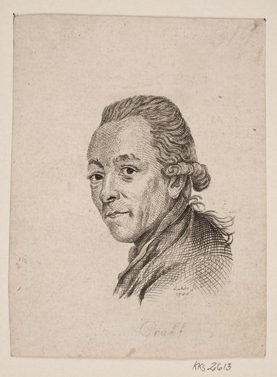 Portret malarza A. Graffa autorstwa Gerhard Ludvig Lahde
