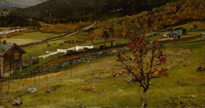 Jesienny krajobraz, Øylo autorstwa Gerhard Munthe