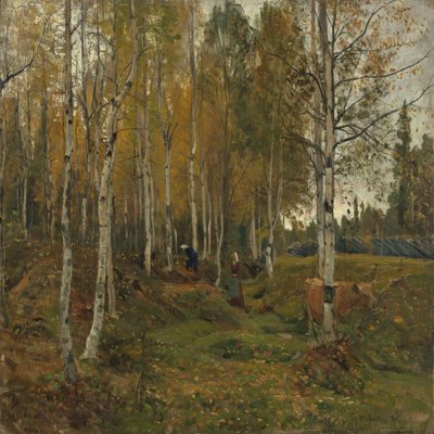Brzozy jesienią autorstwa Gerhard Munthe