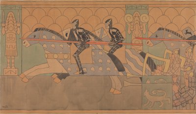 Rysunek folklorystyczny, 1895-1898. autorstwa Gerhard Munthe