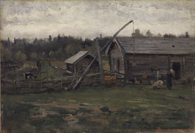 Stara obora, Hedmark autorstwa Gerhard Munthe