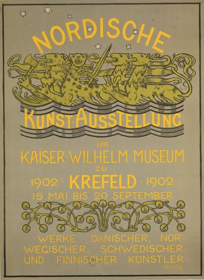 Nordische Kunstausstellung im Kaiser Wilhelm Museum 1902 autorstwa Gerhard Munthe