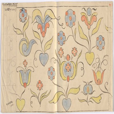 Muzeum Sztuki Użytkowej w Oslo: Sala I (od strony ulicy). Biuletyn nr 11 autorstwa Gerhard Munthe