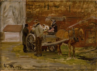 Wózek z jabłkami autorstwa Gerhard Munthe