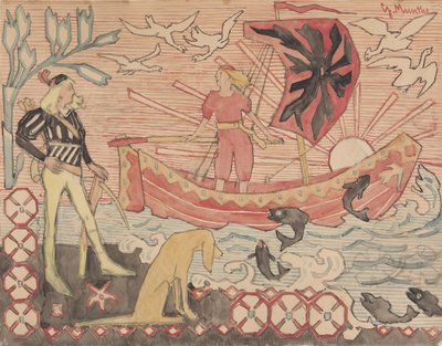Rozbrykana pieśń, ok. 1892 r. autorstwa Gerhard Munthe